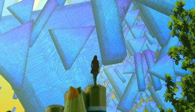 Çiçekli Noel ağacı