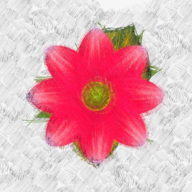 Eskipli arka planda dağınık grungy çiçek