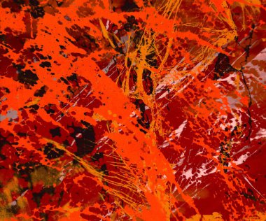 Metin için yeri olan boya lekeleriyle soyut arkaplan