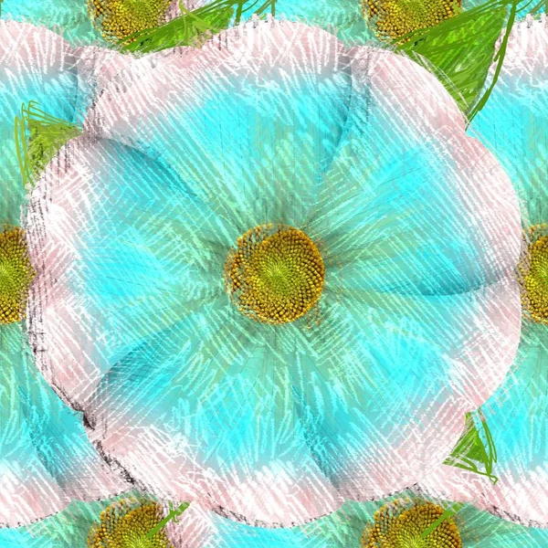 五颜六色的花卉纹理背景 — 图库照片