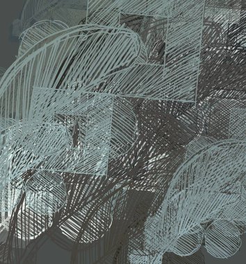 doğal desenler ile soyut fraktal arka plan