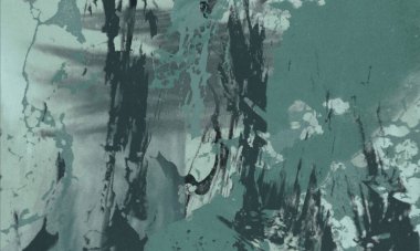 Arkaplanda soyut renkli lekeler