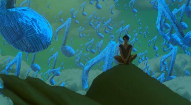 soyut müzik yaratıcı arka plan