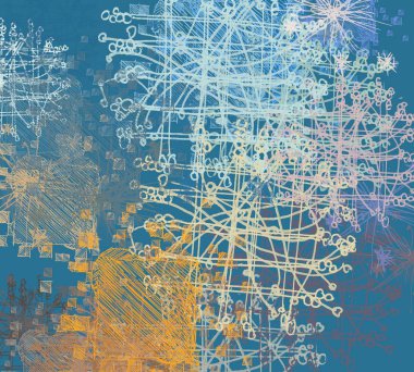 Farklı renk kalıplarına sahip soyut grunge arkaplanı 