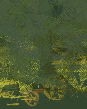 sonbahar ve yeşil yapraklar