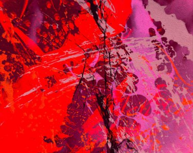 Metin için yeri olan boya lekeleriyle soyut arkaplan