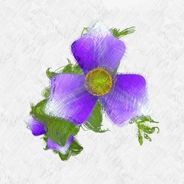 Eskipli arka planda dağınık grungy çiçekler