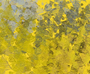 Sarı yapraklı pürüzsüz desen