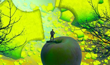 yeşil ve sarı arkaplan