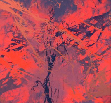 Boya lekeleriyle soyut arkaplan