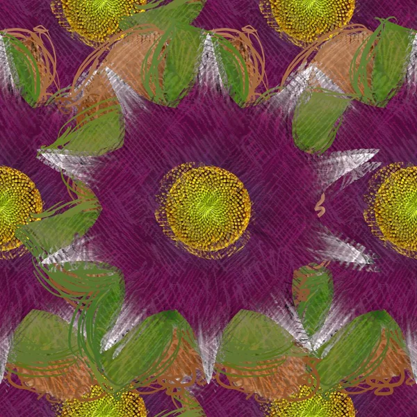 Барвистий Фон Квітковою Текстурою — стокове фото