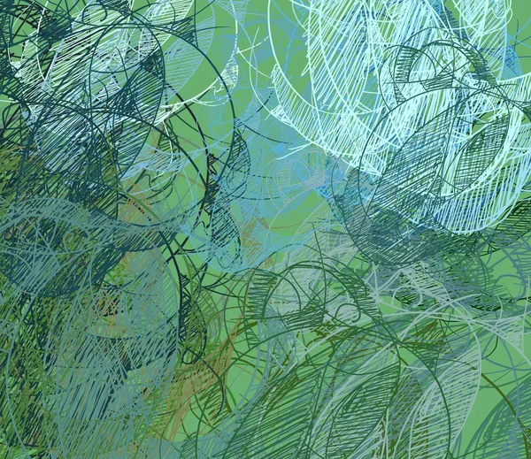 Yeşil yaprakların soyut arkaplanı