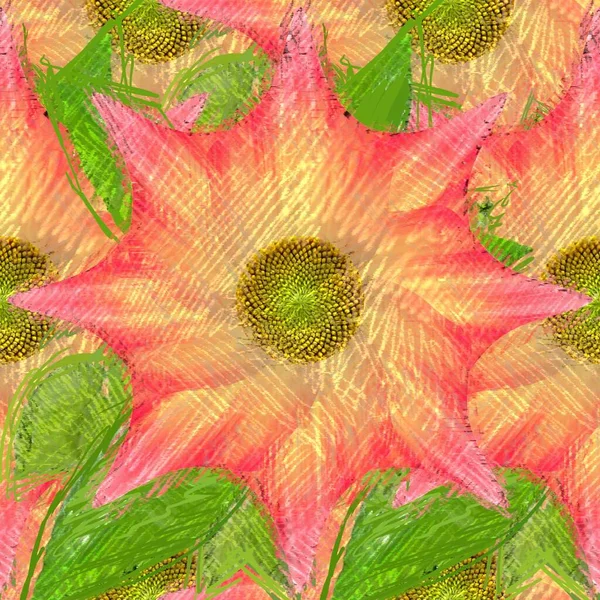 Arka planda çiçekler olan kusursuz desen