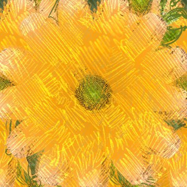 Arka planda çiçekler olan kusursuz desen