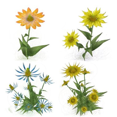 Çiçeklerle kusursuz desen