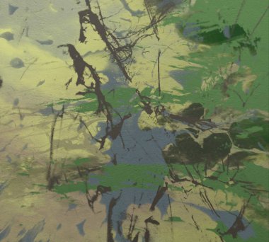 metin için alan ile arka planda soyut renkli lekeler