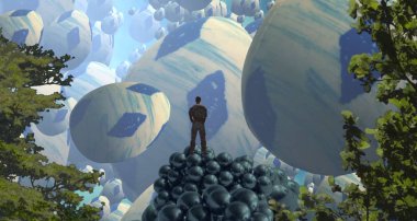 Soyut sanat dokusu. Renkli doku. Modern sanat eserleri. Renkli görüntü. Modern sanat. Çağdaş sanat.