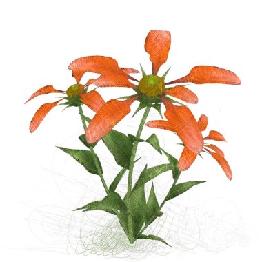 Beyaz arkaplanda kırmızı yapraklar izole