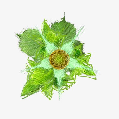 Beyaz arka plan üzerinde izole suluboya