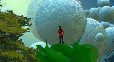 Şehirde toprak var.