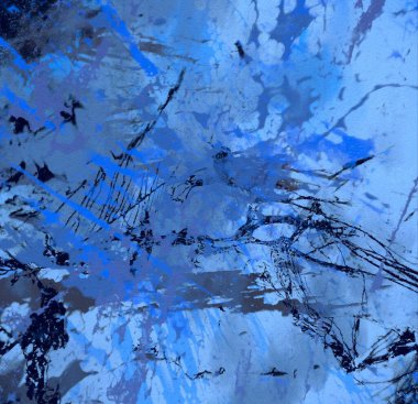 Metin için yeri olan boya lekeleriyle soyut arkaplan