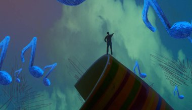 metin için alanı olan soyut kavramsal yaratıcı arkaplan 