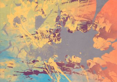 metin için alan ile arka planda soyut renkli lekeler     