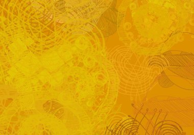 Sarı yapraklı soyut arkaplan