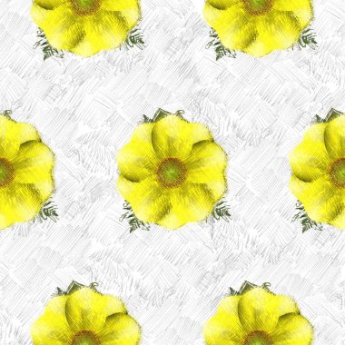 Arka planda çiçekler olan kusursuz desen