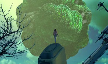 gökyüzü ile modern arkaplan