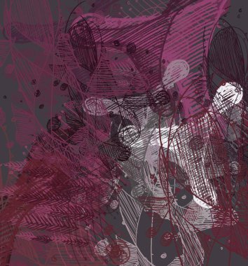 Kadın pembe çiçekli