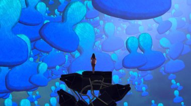 mavi ve beyaz arkaplan