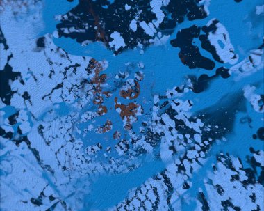 Arkaplanda soyut renkli lekeler     