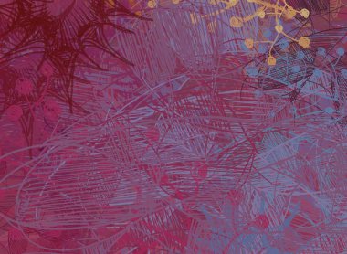 Yapraklarla soyut arkaplan