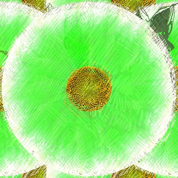 Floral Σχέδιο Ακατάστατα Στυλ Grungy Φόντο — Φωτογραφία Αρχείου
