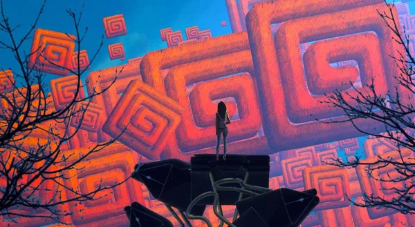 Güzel bir arkaplanın vektör çizimi