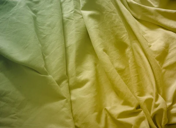 Green Silk Fabric Background — Stock Photo, Image