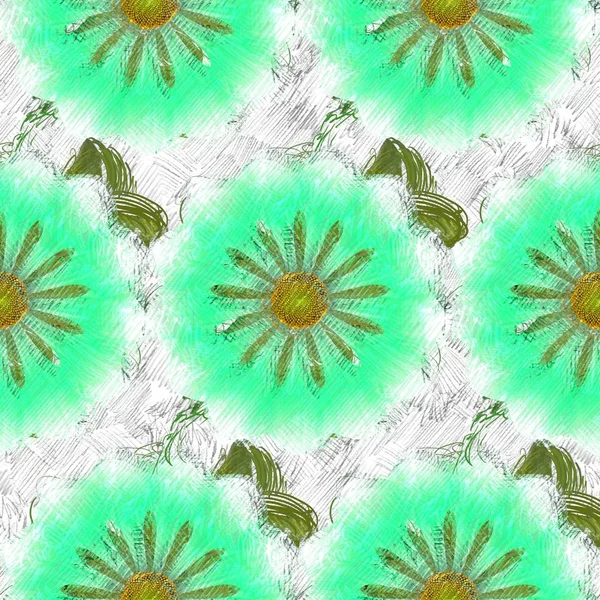 Abstrakter Hintergrund Mit Blumen — Stockfoto