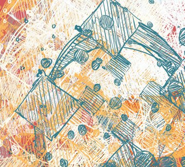 eski kağıt soyut illüstrasyon