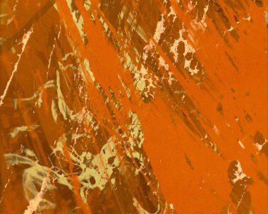 boya lekeleri ile soyut turuncu arka plan