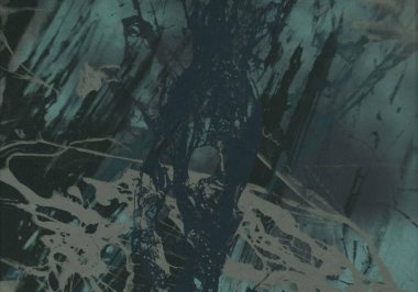 Metin için yeri olan boya lekeleriyle soyut arkaplan