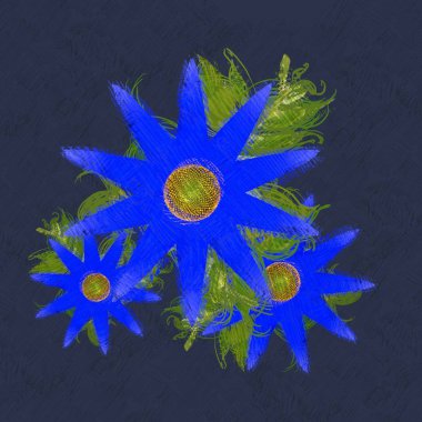 Çiçeklerle soyut arkaplan