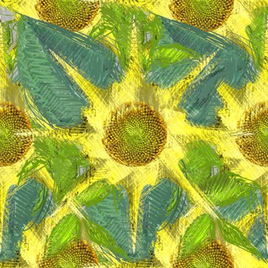 Arka planda çiçekler olan kusursuz desen