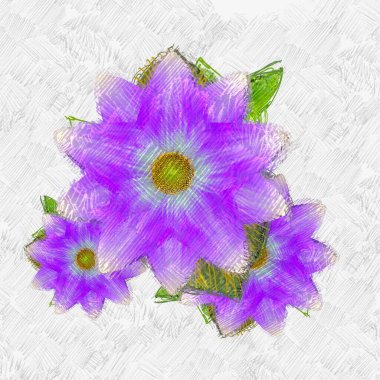 Eskipli arka planda dağınık grungy çiçekler