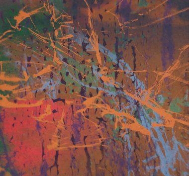 metin için alan ile arka planda soyut renkli lekeler