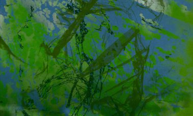 metin için alan ile arka planda soyut renkli lekeler