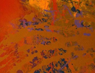 Arkaplanda soyut renkli lekeler             