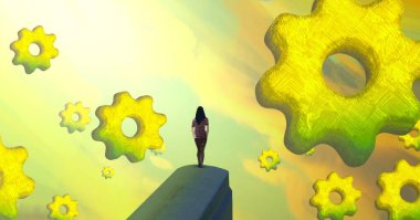 metin için alanı olan soyut kavramsal yaratıcı arkaplan 