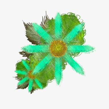 Renkli çiçek doku arka plan 