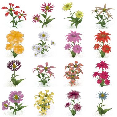 Çiçeklerle kusursuz desen